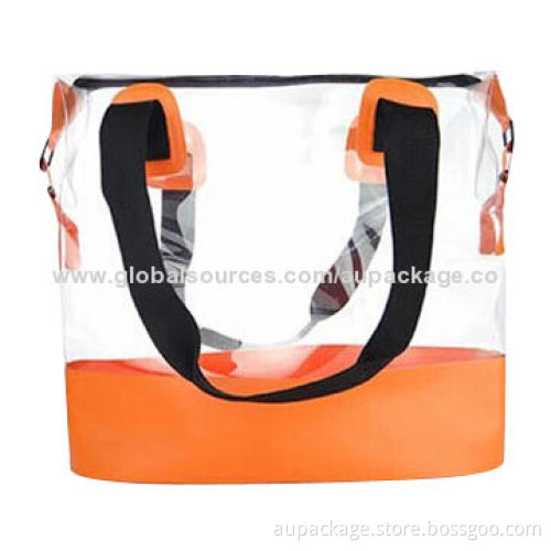 Zipper PVC bag, can be used for cosmetic package or shopping